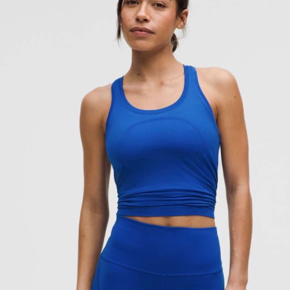 NEW! Lululemon Swiftly Tech Tank Top 2.0 *Waist Length Blue Galactic Cobalt Sz 4 - Picture 1 of 10